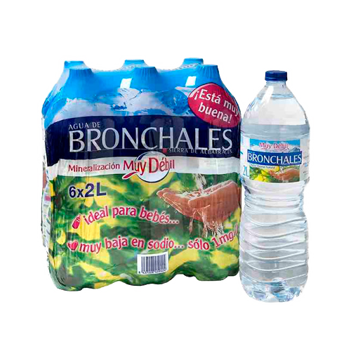 agua bronchales 2L