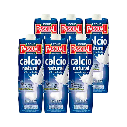 Llet Sencera Calci "Pascual" (6x1L)-0