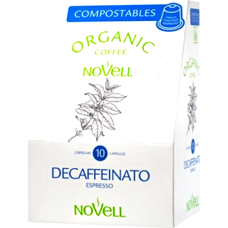 Cafè Descafeïnat Ecològic Compostable "Novell" (3x10 càpsules) -0